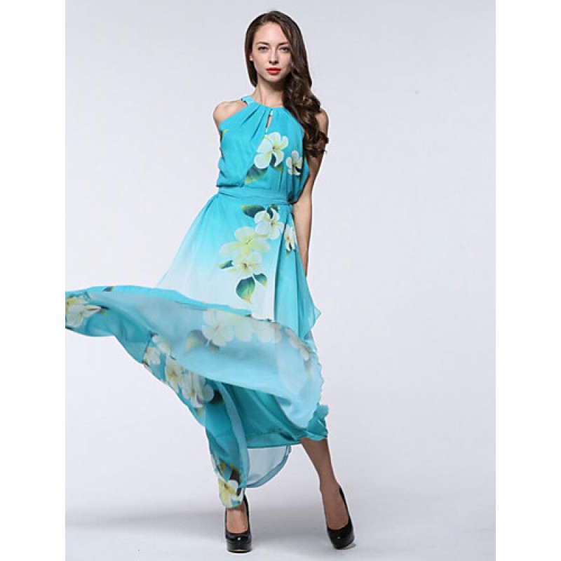 Women's Holiday / Plus Size Boho Chiffon Dress,Pri...