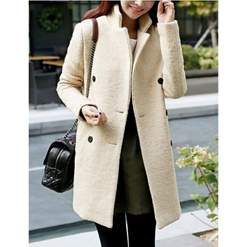 Women's Plus Size Coat,Solid Long Sleeve Winter Be...